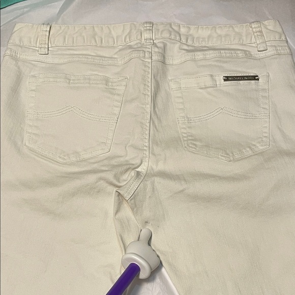 Michael Kors White Denim Pants Size 4 - Picture 8 of 14
